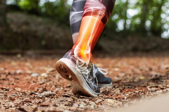 Runner sufering from Foot and Ankle Pain