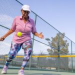 Woman Who Has Knee Injuries Playing Pickleball